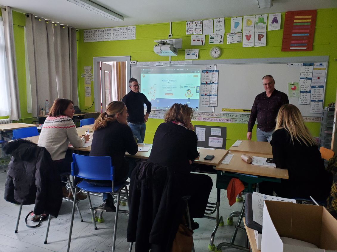 formation expérimentation bien-être Lili auprès des enseignantes volontaires